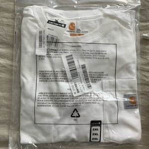 Carhartt Workwear White Pocket Tee XXLT